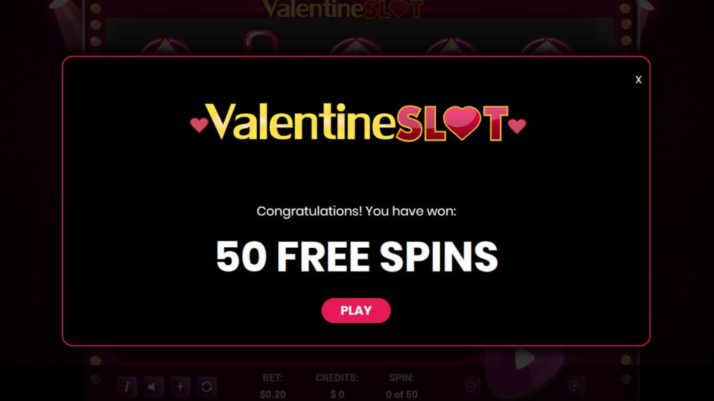 Valentine Slot - Free Spins