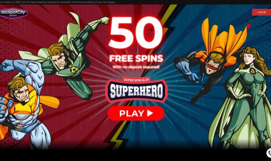 50 Free Spins – Superhero